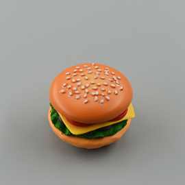 小号 微缩 仿真食品 食玩 汉堡包 牛肉汉堡 diy玩具模型摆件