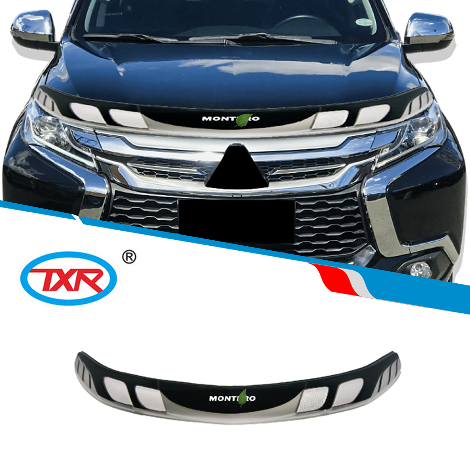 Adecuado para Mitsubishi Motors con luz Sandstone Bloque Mitsubishi Montero sport Bonnet Guard