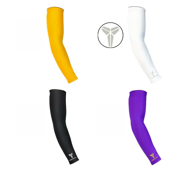Kobe Bryant Arm Guards Star Basketball Elbow Guards High Elastic Basketball Socks Matching Stadium Cool Protective Gear Kobe Bryant Arm Guards