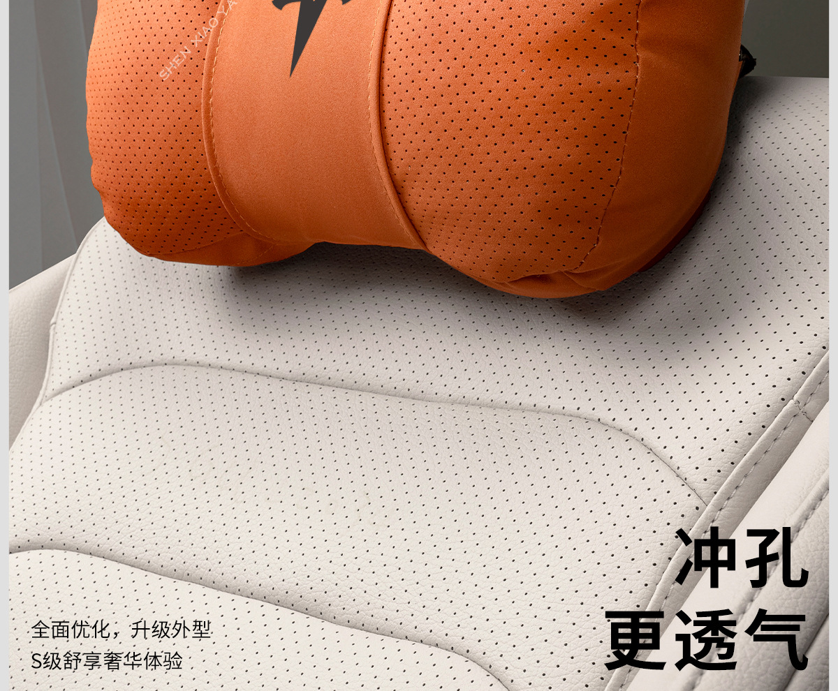Suitable for Tesla Model 3 New Version/Y/S/X Headrest, Waist Support, Neck Pillow, Car Seat Cushion, Car Supplies