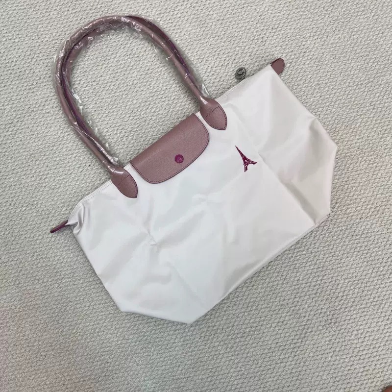 高品質の新しい限定版パリタワー刺繍トートバッグレディースハンドバッグ大中型餃子バッグ|undefined