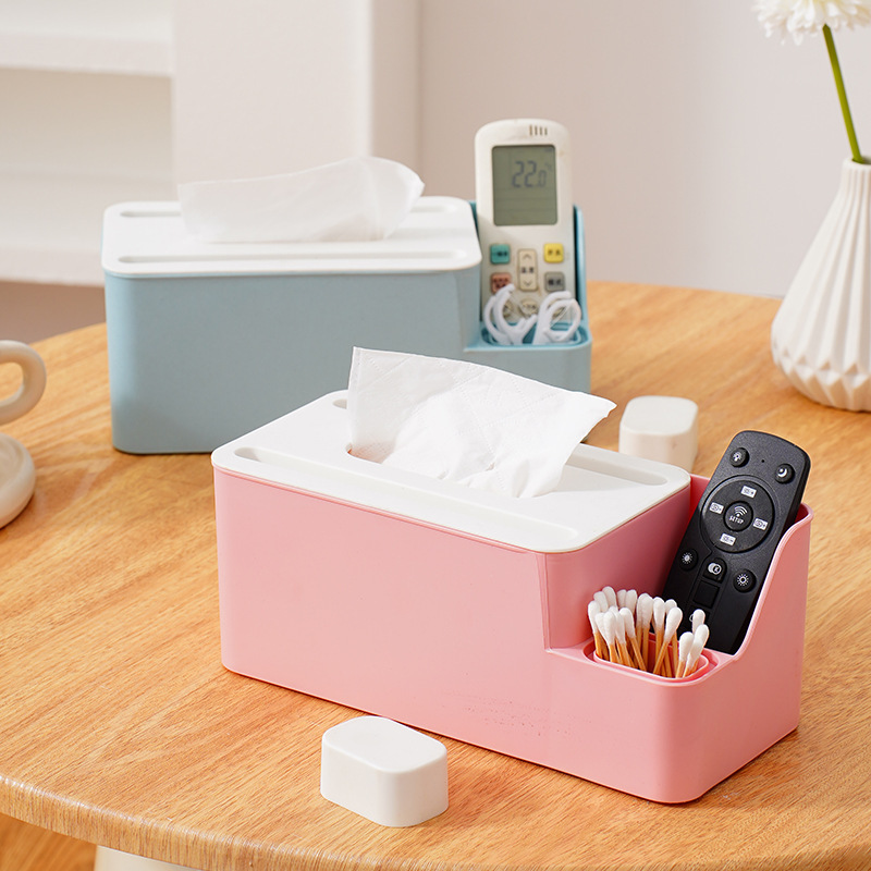 Multifunctional Tissue Box, Living Room Tissue Box, Bedroom Storage Box, Desktop Coffee Table, Simple Restaurant Creative Napkin Box