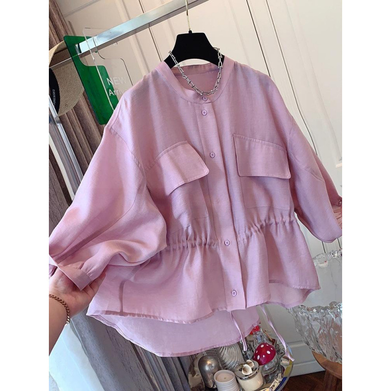 High-End French-Style Ruffled Short-Sleeved Shirt, Loose and Fashionable Top for Women, 2026 Summer New Style