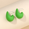 Resin, retro acrylic small earrings, South Korea, simple and elegant design