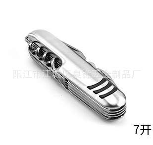 Fábrica directa de acero inoxidable multi-función cuchillo multi-función suizo ejército cuchillo herramienta de camping al aire libre