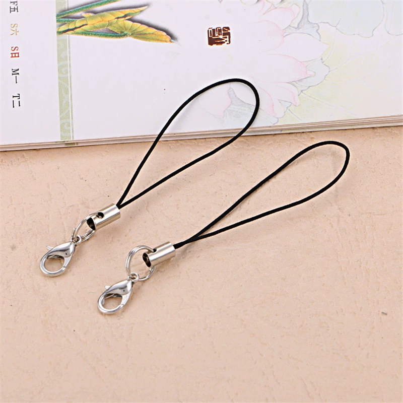 Черная линия Лобстер Пряжка веревка для мобильного телефона один круг наполовину висит 302 Ремешок для мобильного телефона полиэстер веревка для мобильного телефона прямые поставки с завода