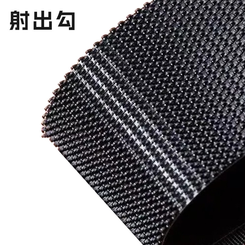 Blanco y negro Grado A no rascar velcro especial para bebé blando puño ropa pegada velcro gancho inyección de nylon