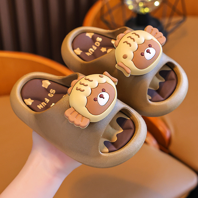 Zapatillas de verano para niños, niños y niñas, baño interior antideslizante para niños, niños grandes y medianos, zapatillas de playa para niños
