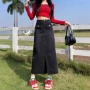 秋季中长款新款显瘦半身裙