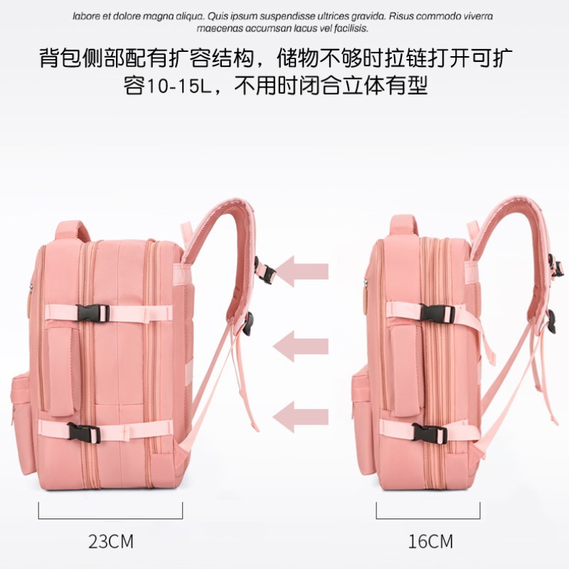 Mochila de viaje de nuevo estilo para hombres y mujeres, mochila de equipaje multifuncional ligera de gran capacidad, mochila expandible para negocios de negocios