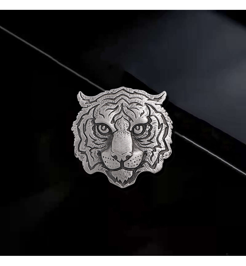 Holiday, Daily Occasion Alloy Material Retro Pin Tiger Alloy Plating Men's Brooches