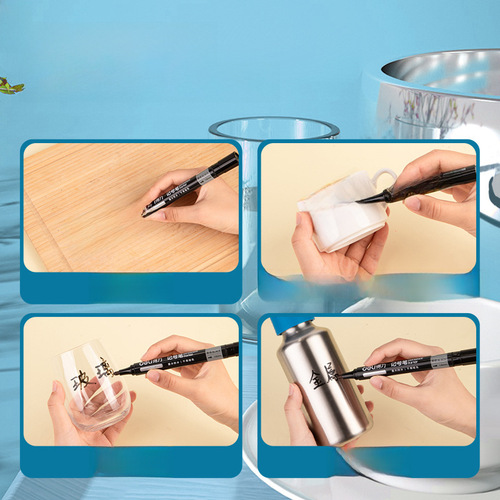 Get Leimi marking pen wholesale oily black red marking pen thick waterproof does not fade fast drying big head express construction site