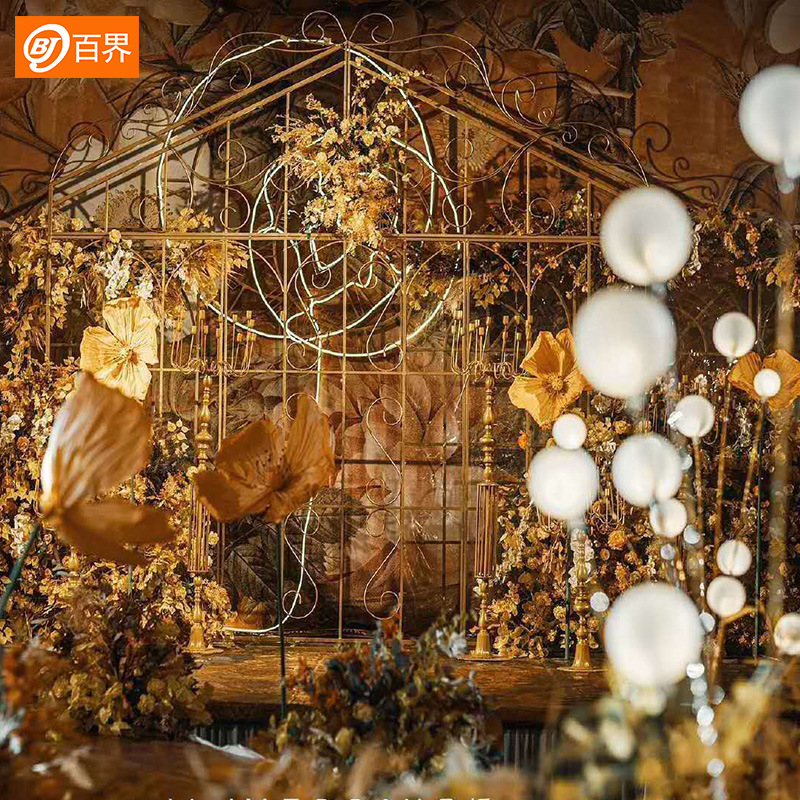 百界2020新款婚庆道具发光苹果树路引现场舞台装饰橱窗拍照摆件