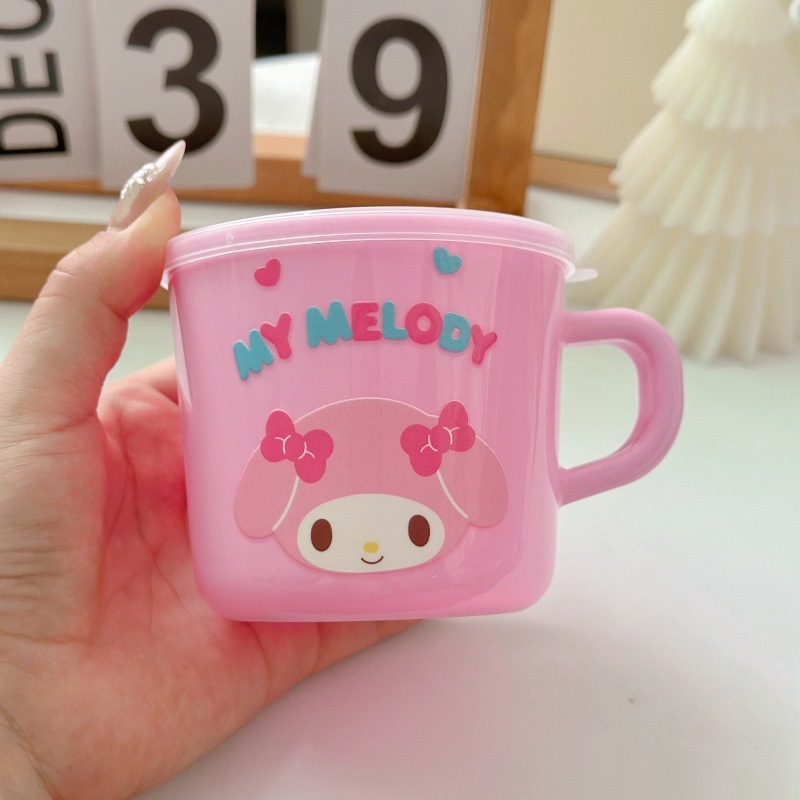 子供用ハンドルウォーターカップ幼稚園飲料水カップステッチ蓋付きマカロン漫画ミルクドリンクカップ|undefined