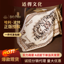 ME华纳正版哈利波特授权周边9¾站台车票毯子披毯盖毯多用沙发