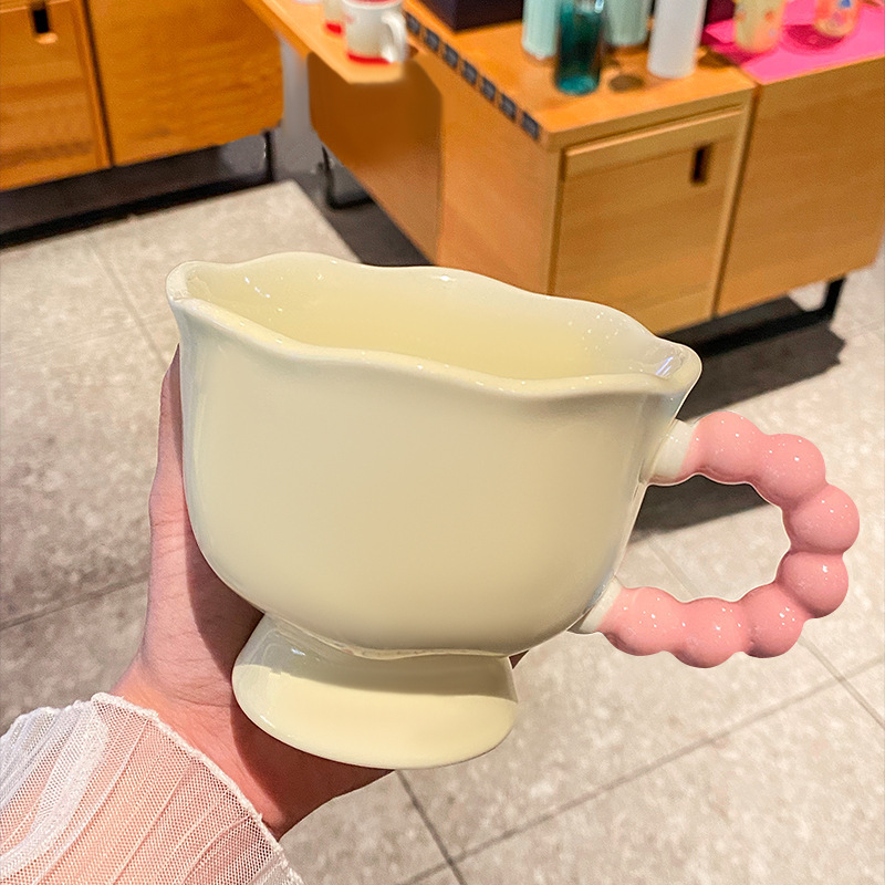 見栄えの良い誕生日プレゼントセラミックカップかわいいマグカップ飲料水クリエイティブホームコーヒーカップ親友カップギフトボックス|undefined