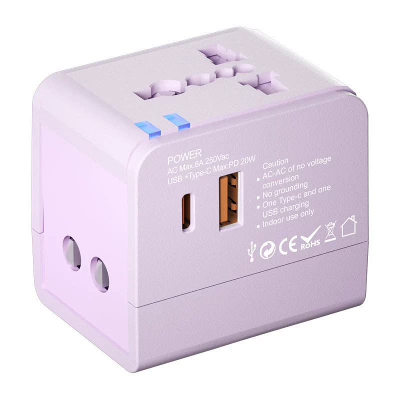 PD20W charging conversion plug multi -country travel plug global conversion socket wireless European rules and regulations conversion