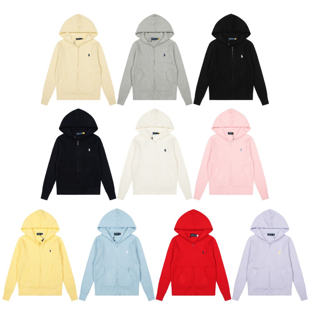 Cross-Border Autumn and Winter New Lf Laff Embroidered Small Label Small Twist Pure Color Full Zipper Hooded Jacket Versatile Goddess Style