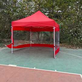 3*3自动架帐篷广告户外摆摊折叠四角伞展销遮阳四角防雨便携帐篷