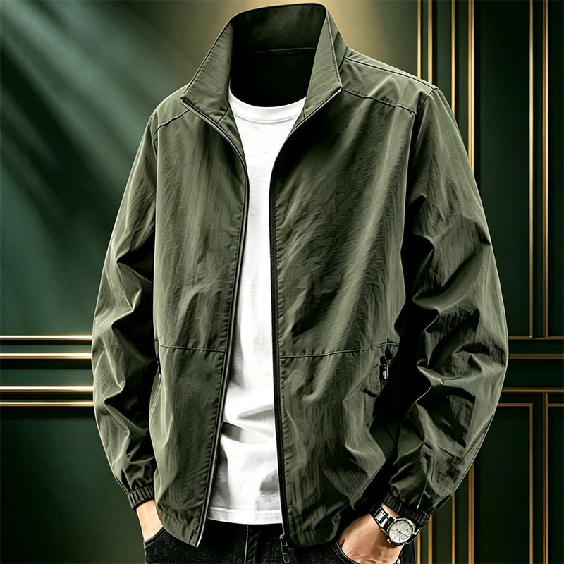 【Off-Season Special】New Stand-Collar Jacket for Spring and Autumn, Men's Outdoor Casual Loose-Fit Plus-Size Men's Clothing 【Off-Season Special】New Stand-Collar Jacket for Spring and Autumn, Men's Outdoor Casual Loose-Fit Plus-Size Men's Clothing