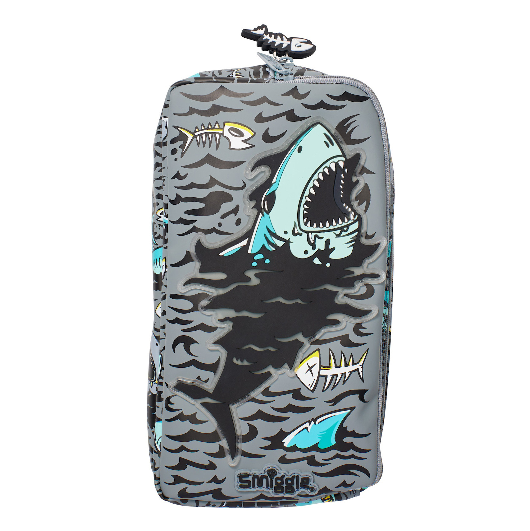 SMIGGLE Bolso para lápices Doble capacidad Cute Cartoon Niños Bolso de papelería para estudiantes de primaria Regalo de apertura