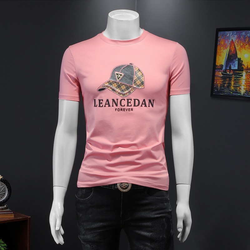 T-shirt uomo in seta e cotone girocollo manica corta elegante_voghion.com