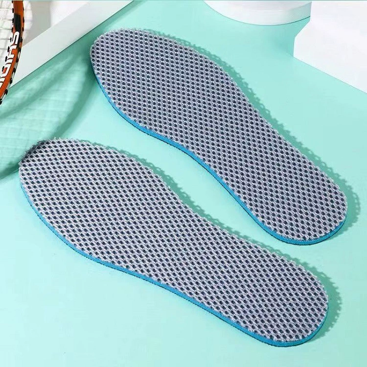 Спортивная губчатая сетчатая стелька, дышащая впитывающая пот, утолщенная мягкая мужская и женская баскетбольная амортизирующая кожаная обувь, стелька Весна и лето
