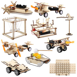 Children's science and technology small experiment stem scientific wooden experiment set primary school students handmade diy materials homemade toys