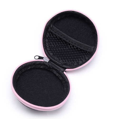 eva headphone bag large round headphone storage box data line packaging box portable digital accessories USB flash drive storage bag 