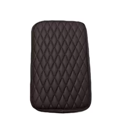 Armrest box pad | Napapi Car Armrest Raising - diamond-without-pocket-thin-section-brown