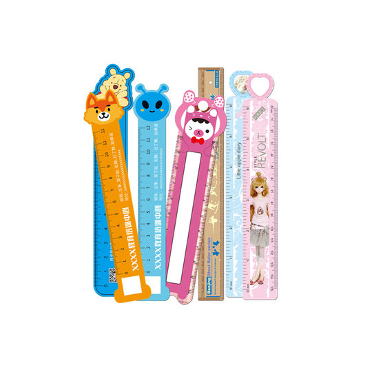 PVC advertising ruler custom Halloween Christmas training publicity enrollment students cartoon stationery ruler formulation