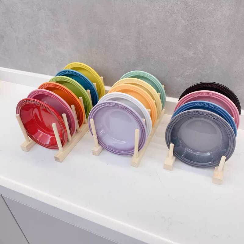 Same Style Le Gradient Ceramic Front Plate Set Pet Bowls and Plates Colorful Macaron 15 Colors Underglaze Round Tray Same Style Le Gradient Ceramic Front Plate Set Pet Bowls and Plates Colorful Macaron 15 Colors Underglaze Round Tray