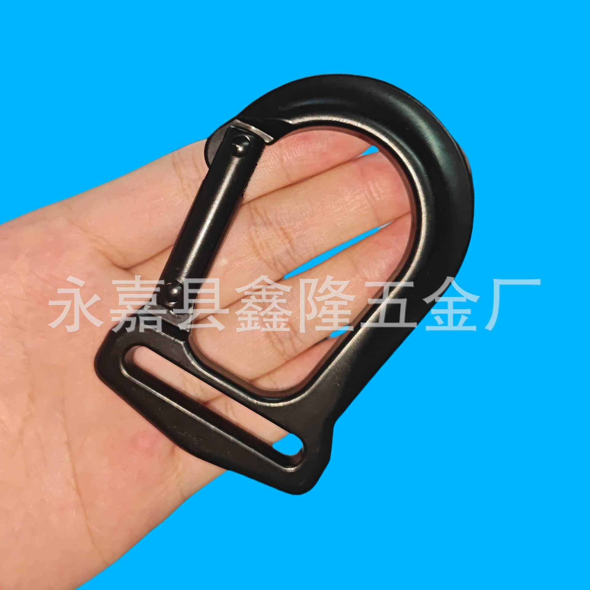 锌合金织带扣黑色安全扣户外登山调节扣眼镜蛇插扣战术腰带扣