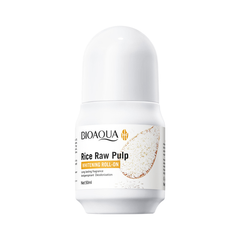 Inglés completo BIOAOUA pulpa de arroz cruda perlas de perfume antiperspirante loción de perfume refrescante bola comercio exterior transfronterizo al por mayor image 6