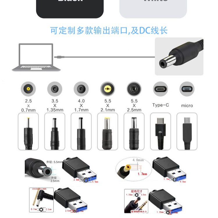 35W 30W 25W 20W 18W氮化家电源适配器手机平板LED无人机路由器