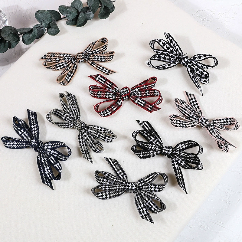 Мини корейский стиль гусиная лапка лента лук нижнее белье носки ручной работы маленький лук аксессуары упаковочная коробка аксессуары