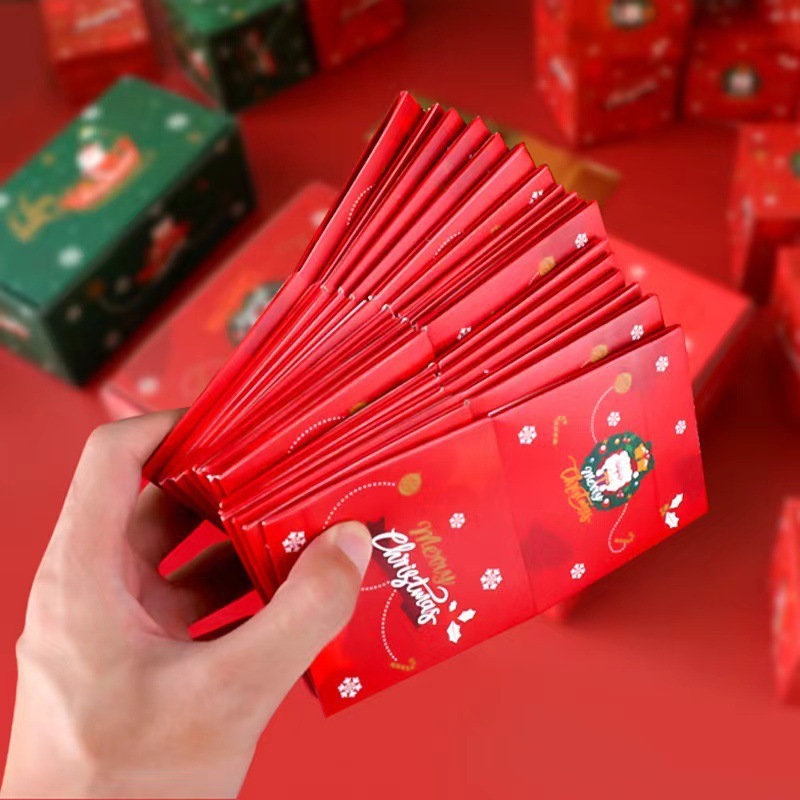 Douyin 人気の中国のバレンタインデーのサプライズジャンプボックス誕生日クリエイティブギフトボックスクリスマスバウンス赤い封筒ギフトボックス|undefined