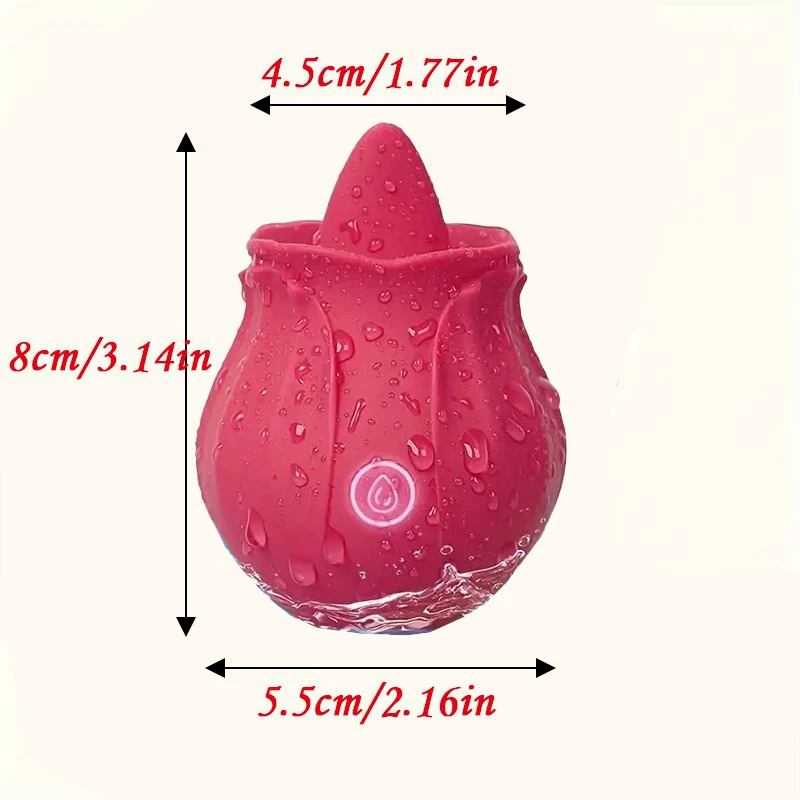 Meeting the Rose Penguin.Tongue cunnilingus for women masturbating and stimulating clitoris adult sex toys
