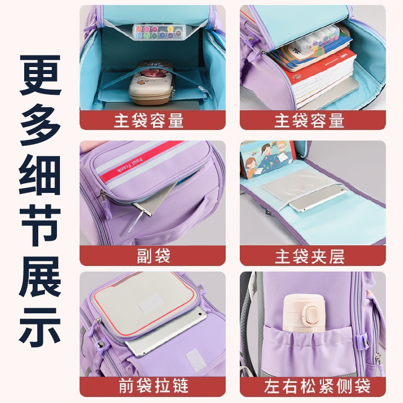 Bigmouth 2026 nueva mochila 3D estereoscópica ultra ligera de la espalda de tercer a sexto grado mochila de gran capacidad