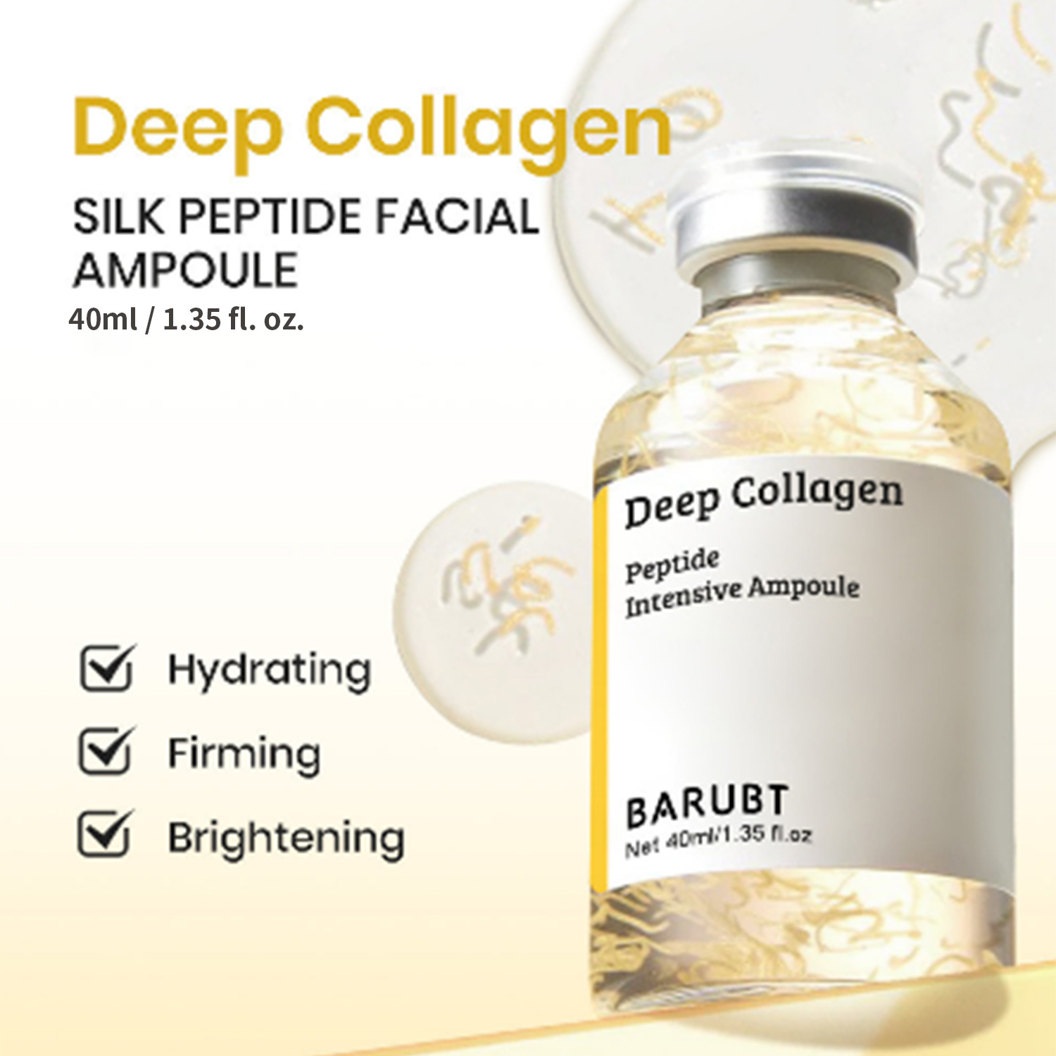 Barubt Deep Collagen Peptide Essence Nutriente e Humectante