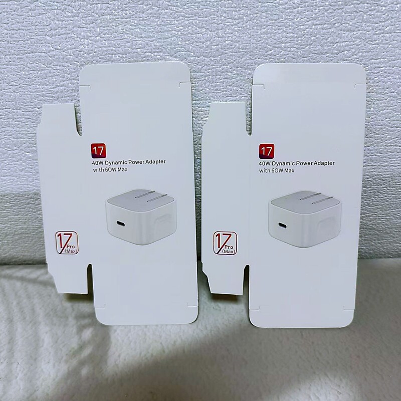 Suitable for Apple 17 40W Pd Charger Packaging Box, Chinese Standard, Us Standard 40W Charging Head, Neutral Packaging White Box Suitable for Apple 17 40W Pd Charger Packaging Box, Chinese Standard, Us Standard 40W Charging Head, Neutral Packaging White Box