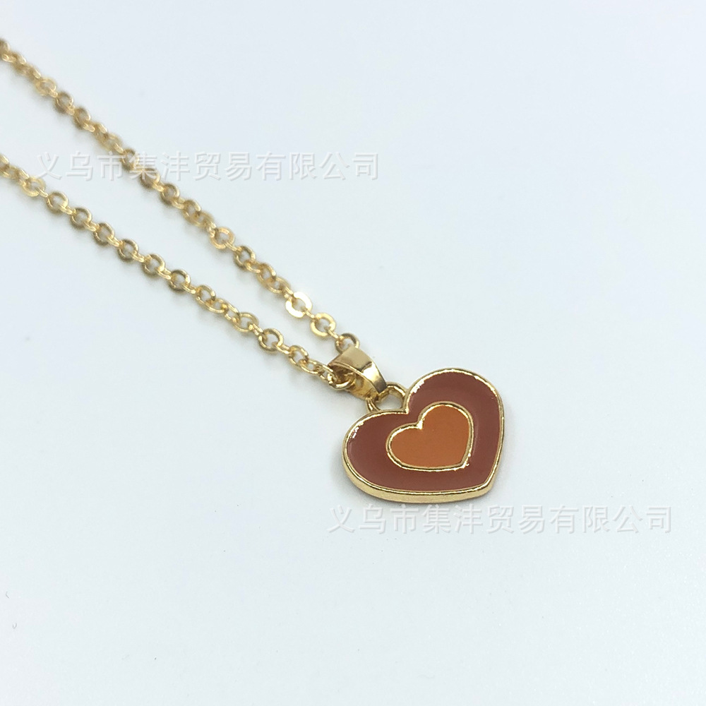 fashion double heart element pendant necklacepicture2