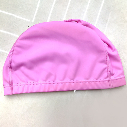 Manufacturer supplies adult waterproof breathable comfortable PU layer swimming cap unisex ear protection wholesale swimming cap