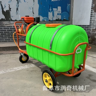 手推式机动喷雾打药车 高压卷管一体 果园绿化杀虫消毒农用机械