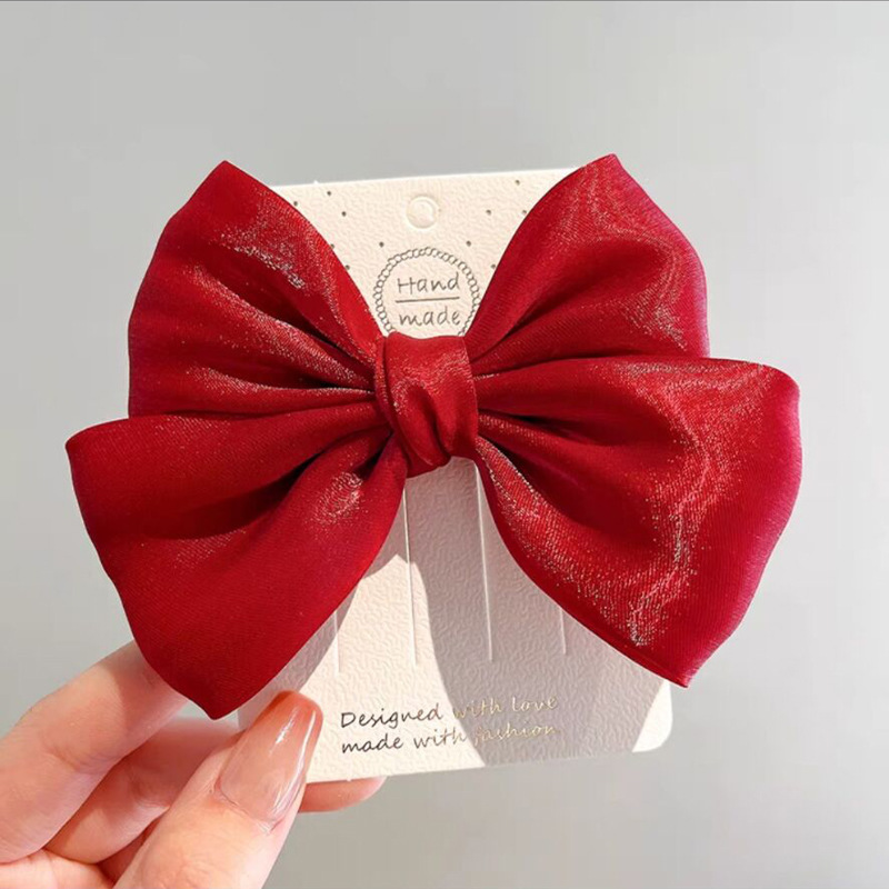 Sweet Bow Knot Cloth Hair Clip display picture 3