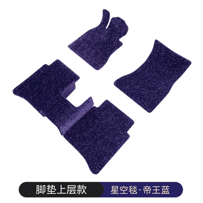 sky carpet floor mat, imitation: Car Carpet - cashmere-starry-sky-blanketroyal-blue