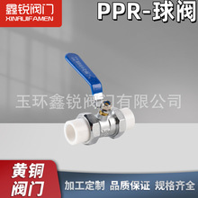 黄铜阀门ppr电镀双活接水阀球阀全铜热熔dn20dn25dn32