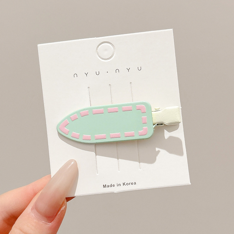 Clip de cabello de flor de leopardo para mujeres clip de cabello de alto nivel frente clip de frangeo 2025 nuevo clip lateral clip de cabello toque