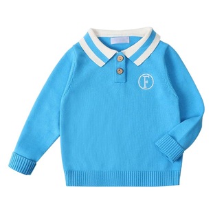 Polo shirt children's spring clothes baby clothes cotton long sleeve sweater children's clothing children's clothing clearance