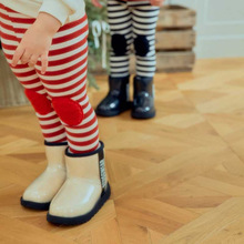 25秋款韩版儿童打底裤in圣诞节主题条纹长裤儿童高弹面料紧腿裤